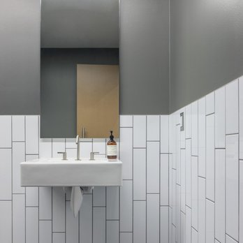 21st Century Tile - Our stock Glossy Ice white 4x16 ceramic tile laid vertical offset. - Building Supplies Near Me - Butler, Wisconsin