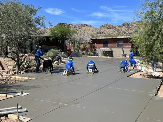 Concrete Porch Project - Chandler, AZ - Porch construction.