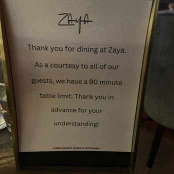 Zaya - If it's not crowded they let you sit longer - Lounges Near Me - Los Angeles, California