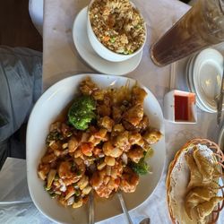 Shrimp and Chicken...both excellent