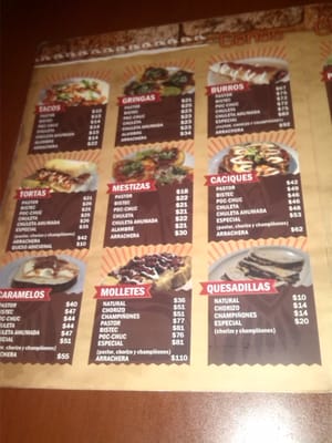 Menu photo 2 Cacique Merida, YUC