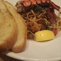 Jumbo shrimp and lobster linguini