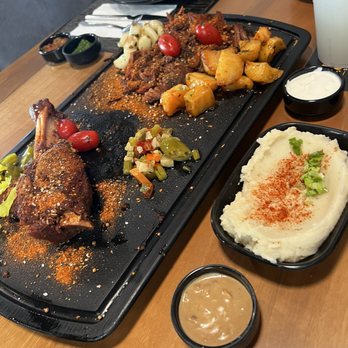 Meat Moot Smoking - 1 Lb. Lamb Shank & 1/2 Lb. Beef Brisket - Smokehouse Near Me - Burbank, Illinois