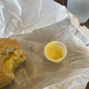 Bear Buns Bakery - Basic sandwich with the side of sauce I had to ask for 3 times. - Bakeries Near Me - San Diego, California
