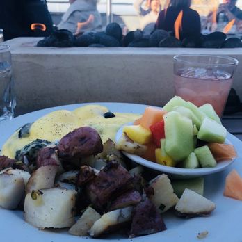Dorn's Original Breakers Cafe - View of the rock from our seat.  Nothing better - Seafood Near Me - Morro Bay, California