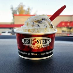 Bruster's Real Ice Cream - Caramel Coconut Cookie, Double Fudge Brownie