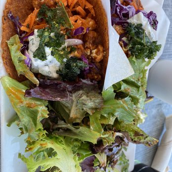 Trilogy Sanctuary - Buffalo cauliflower tacos! Yum! - Juice Bars & Smoothies Near Me - La Jolla, California Trilogy Sanctuary - Buffalo cauliflower tacos! Yum! - Juice Bars & Smoothies Near Me - La Jolla, California