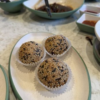 Tim Ho Wan - Dark and White Chocolate Sesame Balls - Dim Sum Near Me - Irvine, California