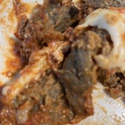 Classica Pizza - Eggplant - dark, gray, rubber covered with cheese and sauce