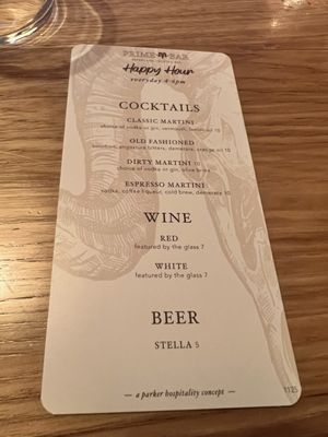 Menu photo 1 Prime Bar - Chicago Chicago, IL