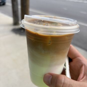 Shaghf Coffee - Iced Pistacchio Latte - Coffee & Tea Near Me - Portland, Maine Shaghf Coffee - Iced Pistacchio Latte - Coffee & Tea Near Me - Portland, Maine