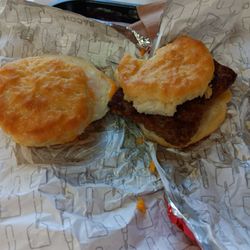 Wendy's - Egg & Cheese Biscuit  and Sausage Biscuit 2 for $3