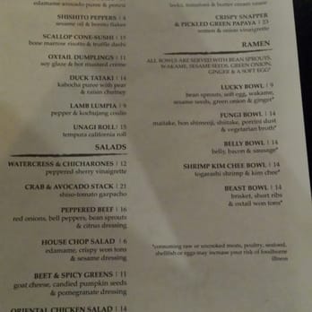 Lucky Belly - Current menu - Bars Near Me - Honolulu, Hawaii