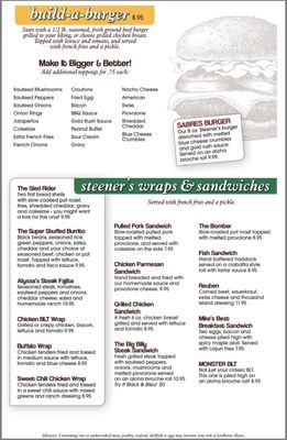 Menu photo 5 Steener's Pub Bemus Point, NY Menu photo 5 Steener's Pub Bemus Point, NY