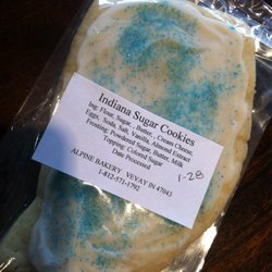Swiss Perks Coffee Shop - Yummy Indiana shaped cookie!