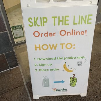 Jamba - Skip the line order instructions - Juice Bars & Smoothies Near Me - Folsom, California