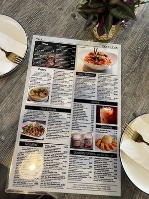 Menu photo 1 Pearl Thai Eatery Pasadena, CA