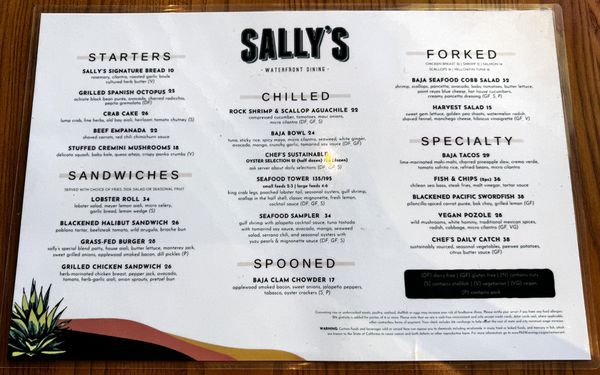 Menu photo 3 Sally's San Diego, CA Menu photo 3 Sally's San Diego, CA