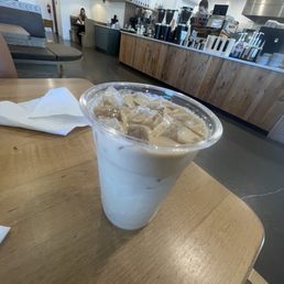 Honey iced latte (with cinnamon on top) Honey iced latte (with cinnamon on top)