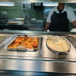 Kelsey Seybold Clinic - Berthelsen Main Campus - Blackened shrimp and Alfredo pasta