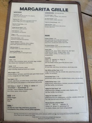 Menu photo 2 Margarita Grille Westhampton Beach, NY Menu photo 2 Margarita Grille Westhampton Beach, NY
