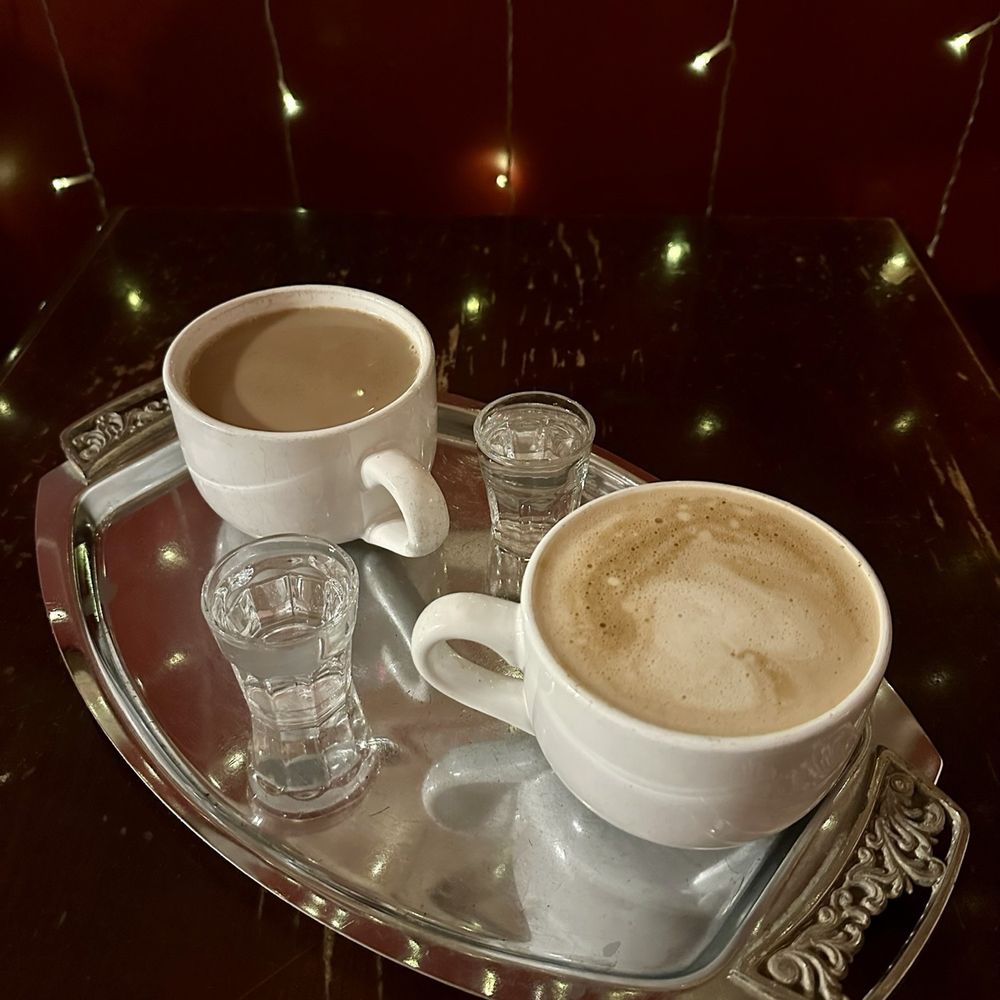Caffe Amadeus - Chai latte and a chocolate orange latte - Coffee & Tea Near Me - Indiana, Pennsylvania