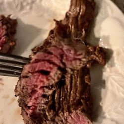 Fritanga Monimbo - Perfect, juicy, flavorful, tender... now we are REALLY talking Carne Asada! Thank you, FM!!