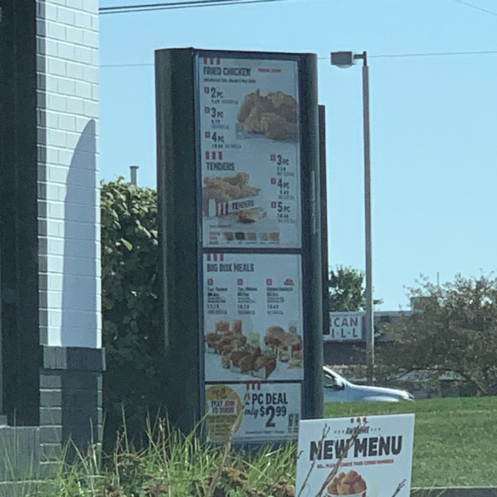 KFC - Drive thru menu - Fast Food Near Me - Fort Wayne, Indiana