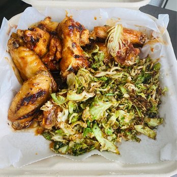 Camino - Korean BBQ wings with brussel sprouts side - Diners Near Me - Milwaukee, Wisconsin Camino - Korean BBQ wings with brussel sprouts side - Diners Near Me - Milwaukee, Wisconsin