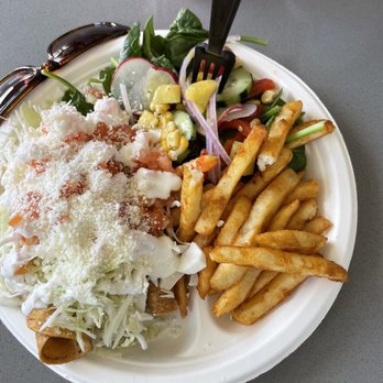 El Torazo - Taquitos with side salad and fries - Breakfast & Brunch Near Me - Bellflower, California