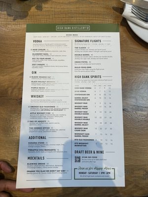 Menu photo 6 High Bank Distillery Columbus, OH Menu photo 6 High Bank Distillery Columbus, OH