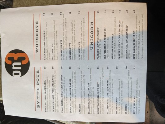 Menu photo 5 Evan Williams Bourbon Experience Louisville, KY