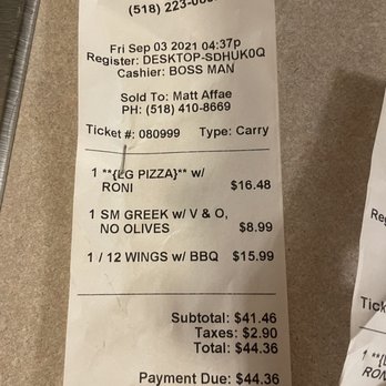 Brooklyn Pizza & Pasta - I'd block out the name if it were even a real name. - Pizza Near Me - Hudson Falls, New York Brooklyn Pizza & Pasta - I'd block out the name if it were even a real name. - Pizza Near Me - Hudson Falls, New York