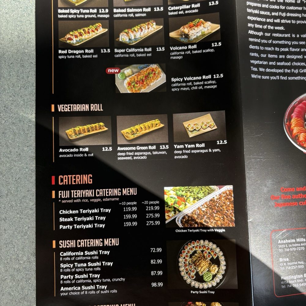 Fuji Grill - Menu - Japanese Near Me - Huntington Beach, California Fuji Grill - Menu - Japanese Near Me - Huntington Beach, California