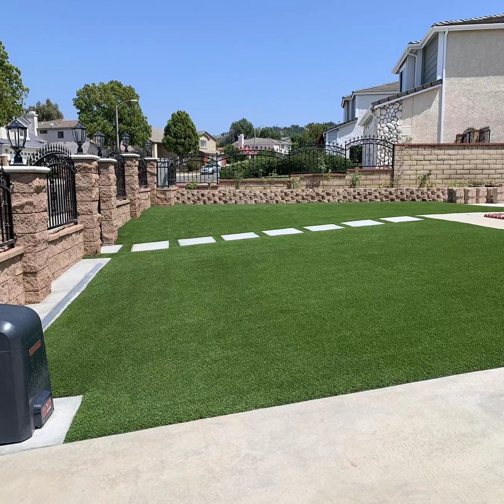 Newly installed grass Newly installed grass