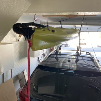 The Best Handyman - Hoist lifts 75lb, 16 ft kayak off car rack for storage. - Handyman Near Me