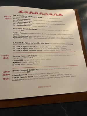 Menu photo 5 Bar Sótano Chicago, IL