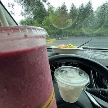 The Works Bakery Cafe - Large berry smoothie. I'd asked if they had anything for dogs and they offered me a pup cup. Power bowl on my dashboard. - Cafes Near Me - Albany, New York The Works Bakery Cafe - Large berry smoothie. I'd asked if they had anything for dogs and they offered me a pup cup. Power bowl on my dashboard. - Cafes Near Me - Albany, New York