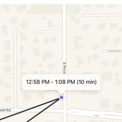 Smog Plus DMV Services - My Life 360 showing how long it took to get my smog today!