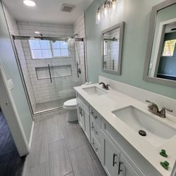 JV Construction - Full bath remodel