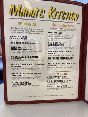 Menu photo 1 Mama's Kitchen Green Valley, AZ