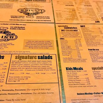 Lee's Deli - Counter Menu - Delis Near Me - Racine, Wisconsin Lee's Deli - Counter Menu - Delis Near Me - Racine, Wisconsin