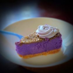 Ube Cheesecake Slice