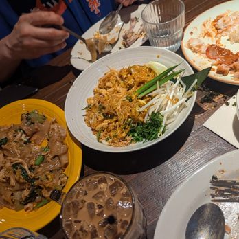 Pranakhon Thai Restaurant - Pad see ew, pad thai, and the pork dish half demolished - Thai Near Me - New York, New York Pranakhon Thai Restaurant - Pad see ew, pad thai, and the pork dish half demolished - Thai Near Me - New York, New York