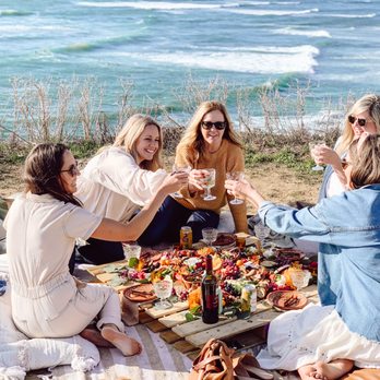 Pallet to Palate - CHEERS!!!!  PALLET PARTY a ground-level meal shared with your favorite people || charcuterie serves 4-6 - Caterers Near Me