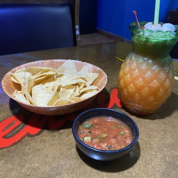 El Palenque - Piña Colada with chips and salsa - Mexican Near Me - Corvallis, Oregon El Palenque - Piña Colada with chips and salsa - Mexican Near Me - Corvallis, Oregon