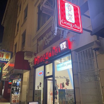 Gong Cha - Strolling on O'Farrell - Bubble Tea Near Me - San Francisco, California