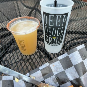 Deep Deuce Grill - Mango cart beer with tajin rim - American Near Me - Oklahoma City, Oklahoma