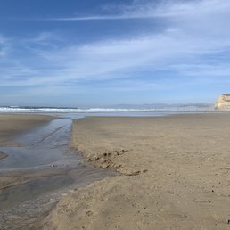 Where the creek flowed in for the ocean Where the creek flowed in for the ocean
