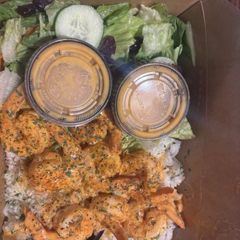 Coco Shrimp - Spicy shrimp plate with ginger dressing, 2 extra shrimps (+$2.5) - Seafood Near Me - Mansfield, Texas